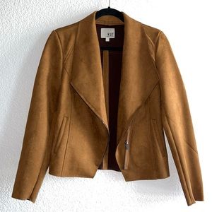 Tan faux suede jacket